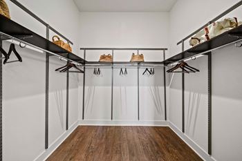 Spacious walk-in closets and linen closets*